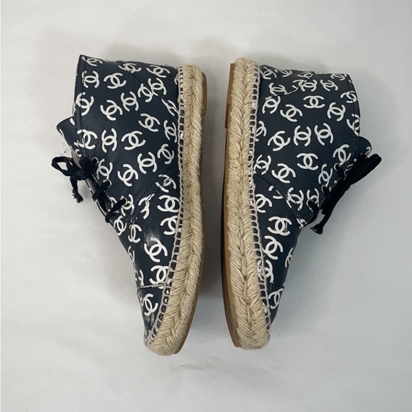 Chanel High Top CC Logo Espadrilles - Picture 6 of 13